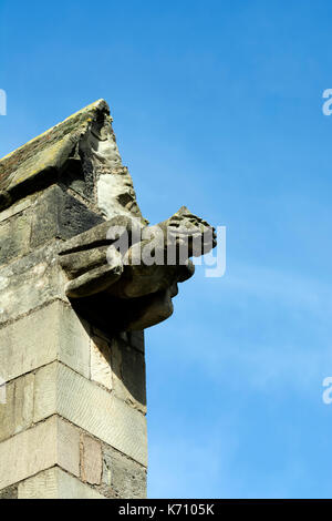 A gargoyle on St Mary`s Church, Sileby, Leicestershire, England, UK Stock Photo